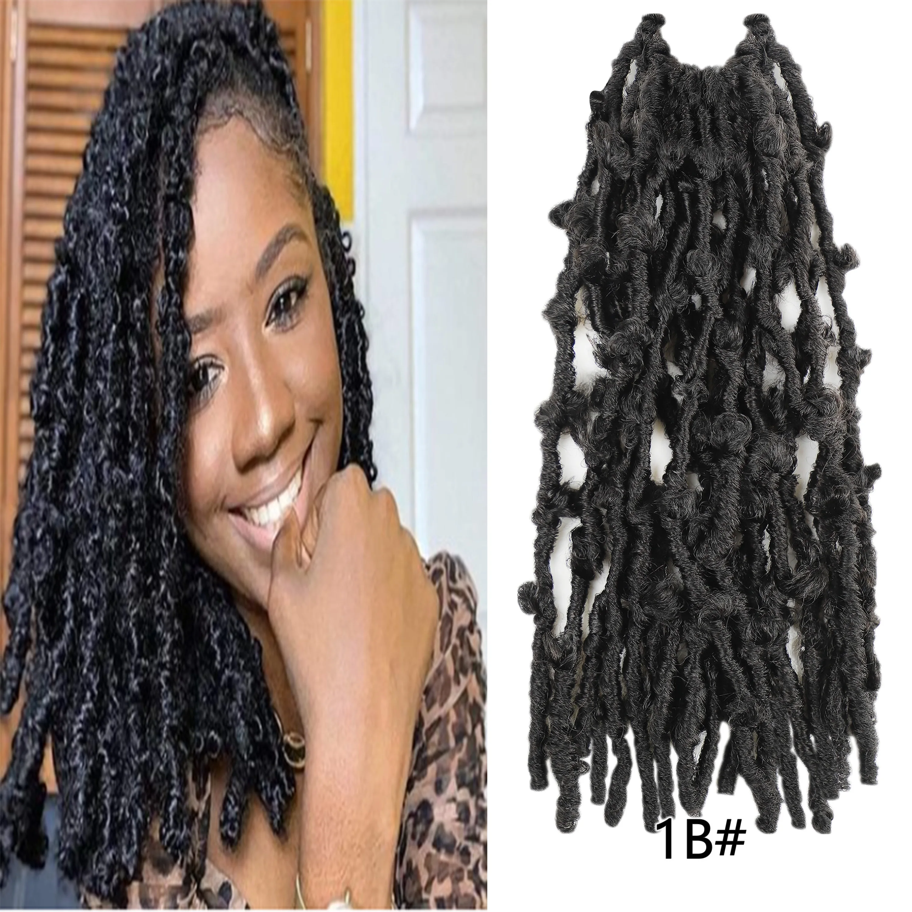 Svolna Butterfly Locs Crochet Hair Synthetic Faux Locs Braids Hair Pre Looped Distressed Passion Twist Crochet Braids
Svolna Butterfly Locs Crochet Hair Synthetic Faux Locs Braids Hair Pre Looped Distressed Passion Twist Crochet Braids
