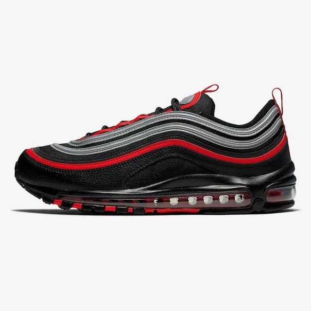 

NEW Running Shoes INRI Jesus Bred UNDEFEATED 97s Triple Black Sliver Bullet Sean Wotherspoon mens Sports Sneakers