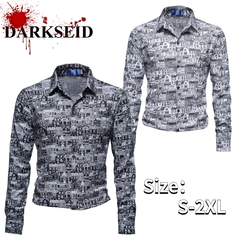 Fashion New Men's Printed Long Sleeve Shirt Business Casual Shirt Nightclub Party Shirt
Fashion New Men's Printed Long Sleeve Shirt Business Casual Shirt Nightclub Party Shirt