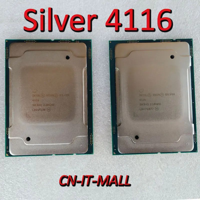 Intel Xeon Silver 4116 CPU 2.1GHz 16.5MB Cache 12 Cores 24 Threads LGA3647 Processor 
Intel Xeon Silver 4116 CPU 2.1GHz 16.5MB Cache 12 Cores 24 Threads LGA3647 Processor