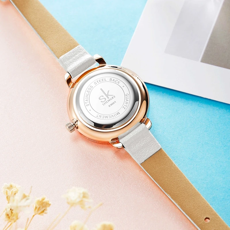 Shengke Simple Fashion Watch for Women Luxury Crystal Diamond Cutting Glass SK CLOCK Waterproof Leather Women's Watches
Shengke Simple Fashion Watch for Women Luxury Crystal Diamond Cutting Glass SK CLOCK Waterproof Leather Women's Watches