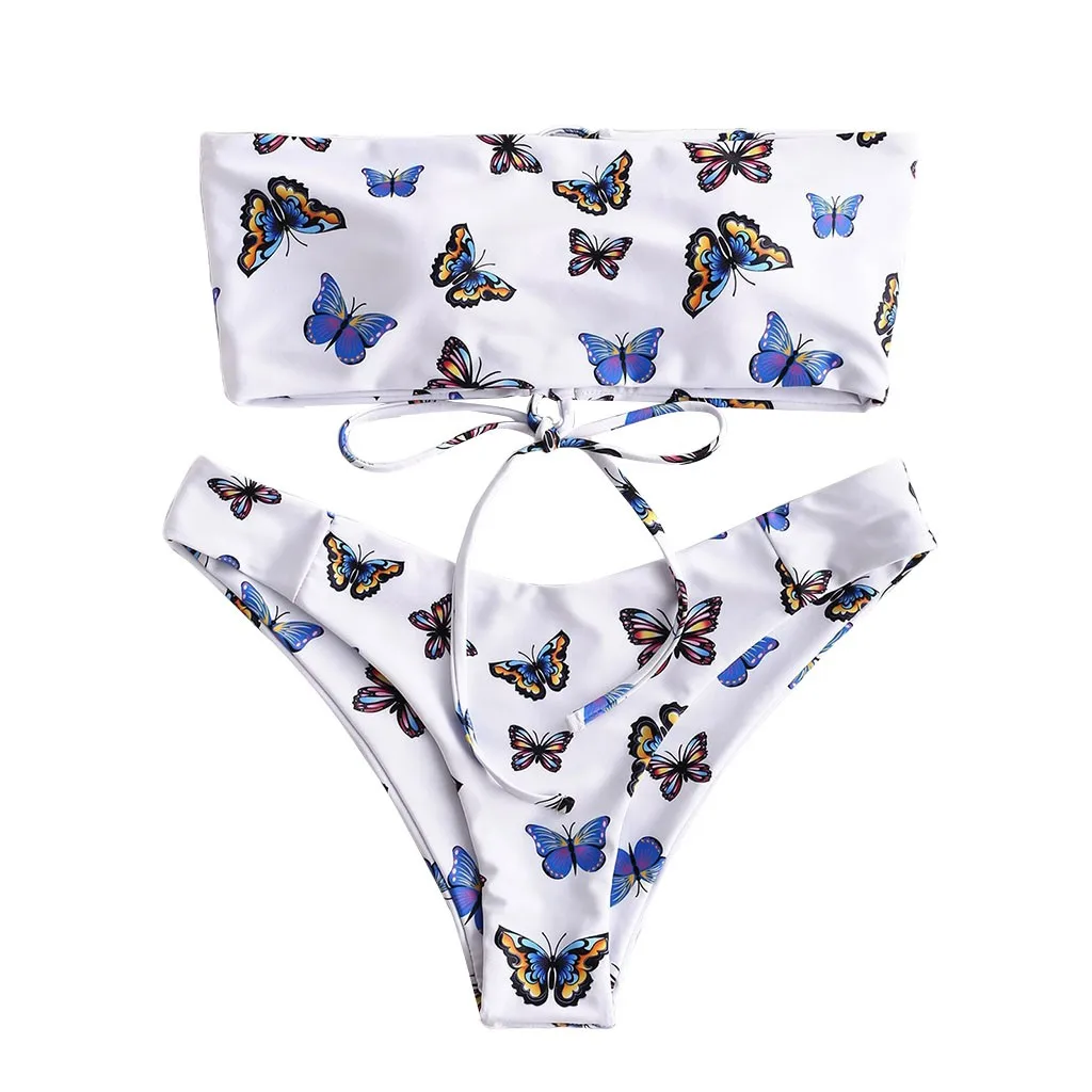 Sexy Women Bandeau Two Piece Brazilian Swimsuit Push-Up Bikini Set Butterfly Print Padded Swimwear Bathing Suit Beachwear Biquin
Sexy Women Bandeau Two Piece Brazilian Swimsuit Push-Up Bikini Set Butterfly Print Padded Swimwear Bathing Suit Beachwear Biquin