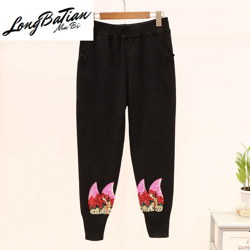 Sequin Female Long sleeve Sweater Knitted Pants 2pc Set Women Autumn Loose Ladies Tracksuits Jumpers Trousers Knitwear Sets
Sequin Female Long sleeve Sweater Knitted Pants 2pc Set Women Autumn Loose Ladies Tracksuits Jumpers Trousers Knitwear Sets