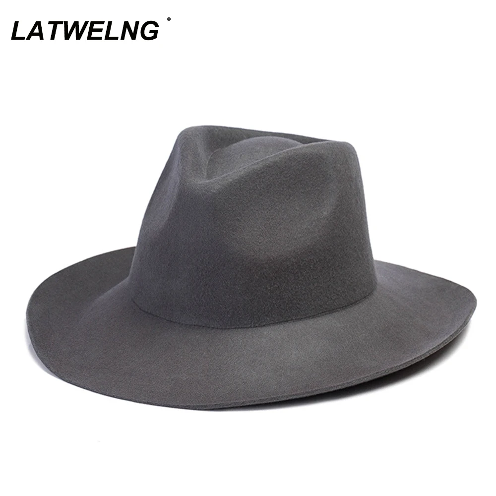 Fashion ins Fedoras Hats Women Flanged Wool Top Hat Unisex Autumn Winter Warm Hats Ladies Church Vacation Style Hat
Fashion ins Fedoras Hats Women Flanged Wool Top Hat Unisex Autumn Winter Warm Hats Ladies Church Vacation Style Hat
