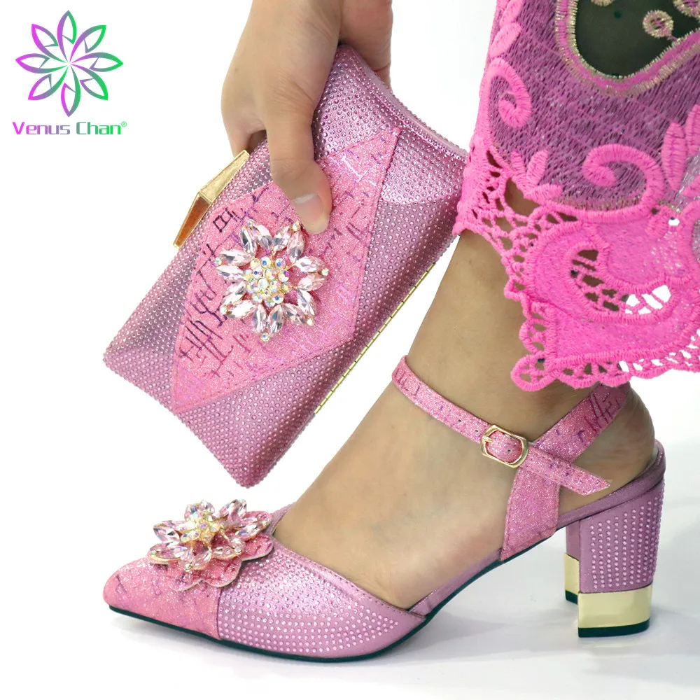 Latest Christmas New Design African Women Shoes and Bag to Match in Pink Color Good Price Pumps for Wedding Party
Latest Christmas New Design African Women Shoes and Bag to Match in Pink Color Good Price Pumps for Wedding Party
