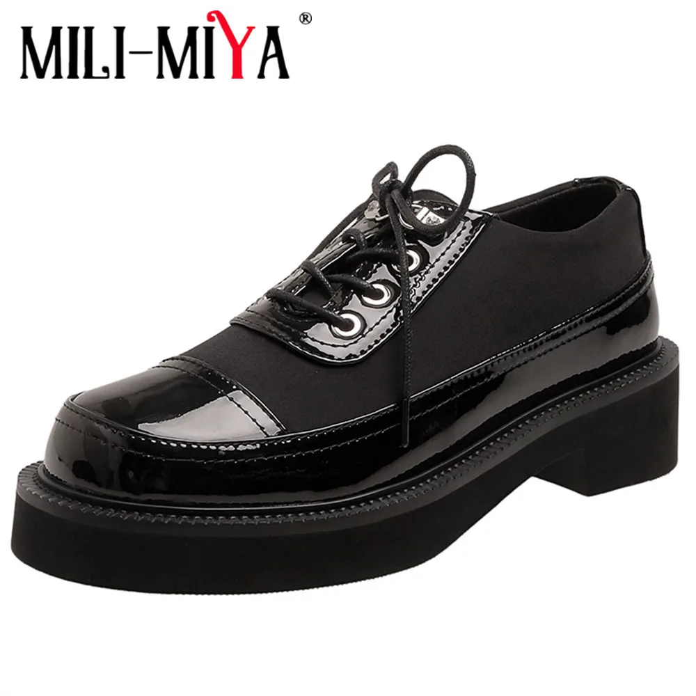 MILI-MIYA 2022 New Spring Round Toe Lace Up Pumps Thick Heels Good Quality Vintage Ladies Casual Women Beige Shoes Size 34-40
MILI-MIYA 2022 New Spring Round Toe Lace Up Pumps Thick Heels Good Quality Vintage Ladies Casual Women Beige Shoes Size 34-40