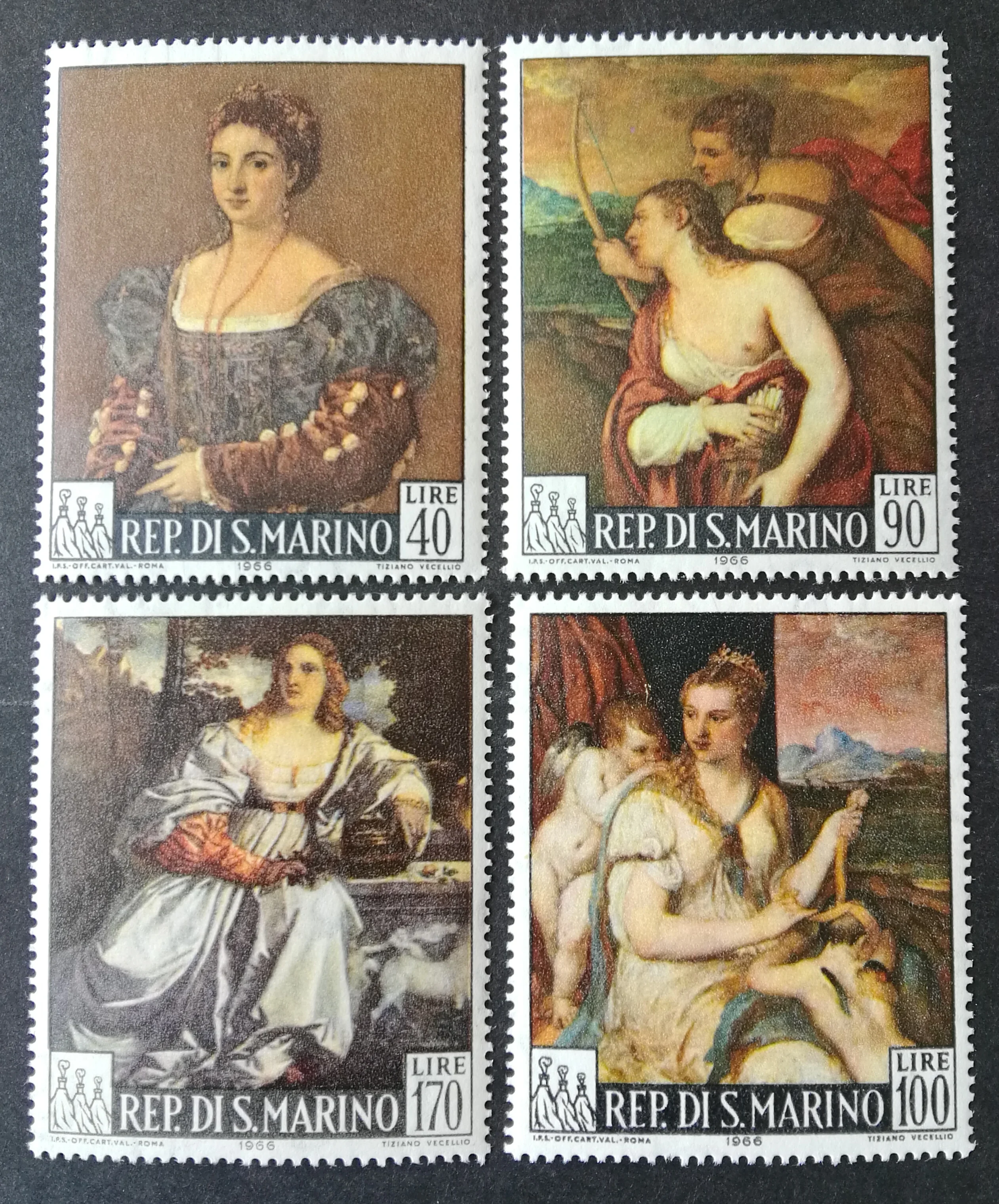 4 шт./компл. новая почтовая печать Сан-Марино 1966 Titian штампы для рисования MNH
4 шт./компл. новая почтовая печать Сан-Марино 1966 Titian штампы для рисования MNH