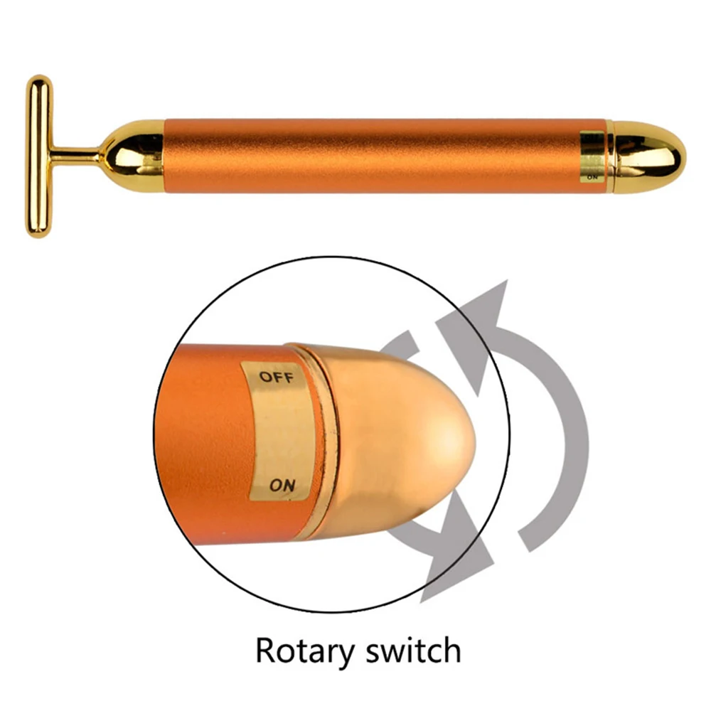 Slimming Face roller Vibration Facial Slimming 24k Golden Beauty Bar Facial Roller Massager Lift Skin Tightening Wrinkle Stick
Slimming Face roller Vibration Facial Slimming 24k Golden Beauty Bar Facial Roller Massager Lift Skin Tightening Wrinkle Stick