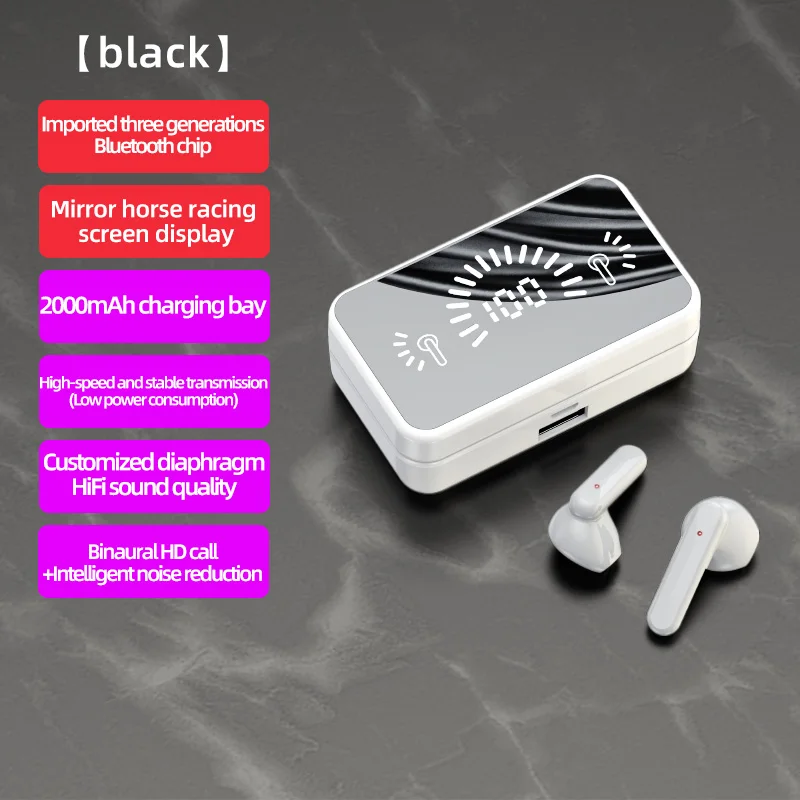 TWS Bluetooth-compatible Earphones with Mic Touch Control HIFI In-ear Earbuds Sport Running Heasets Wireless Headphones HD Call
TWS Bluetooth-compatible Earphones with Mic Touch Control HIFI In-ear Earbuds Sport Running Heasets Wireless Headphones HD Call