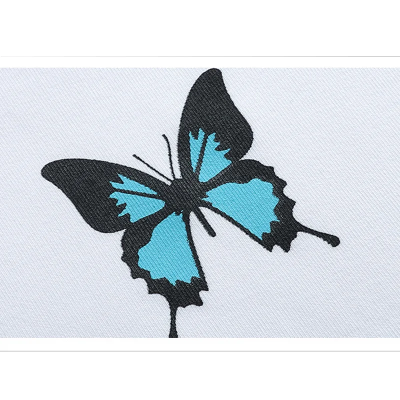 Butterfly Print Crop Top Women's T-shirt short sleeve Cotton female T-shorts oversize casual long loose Harajuku Women Tops
Butterfly Print Crop Top Women's T-shirt short sleeve Cotton female T-shorts oversize casual long loose Harajuku Women Tops