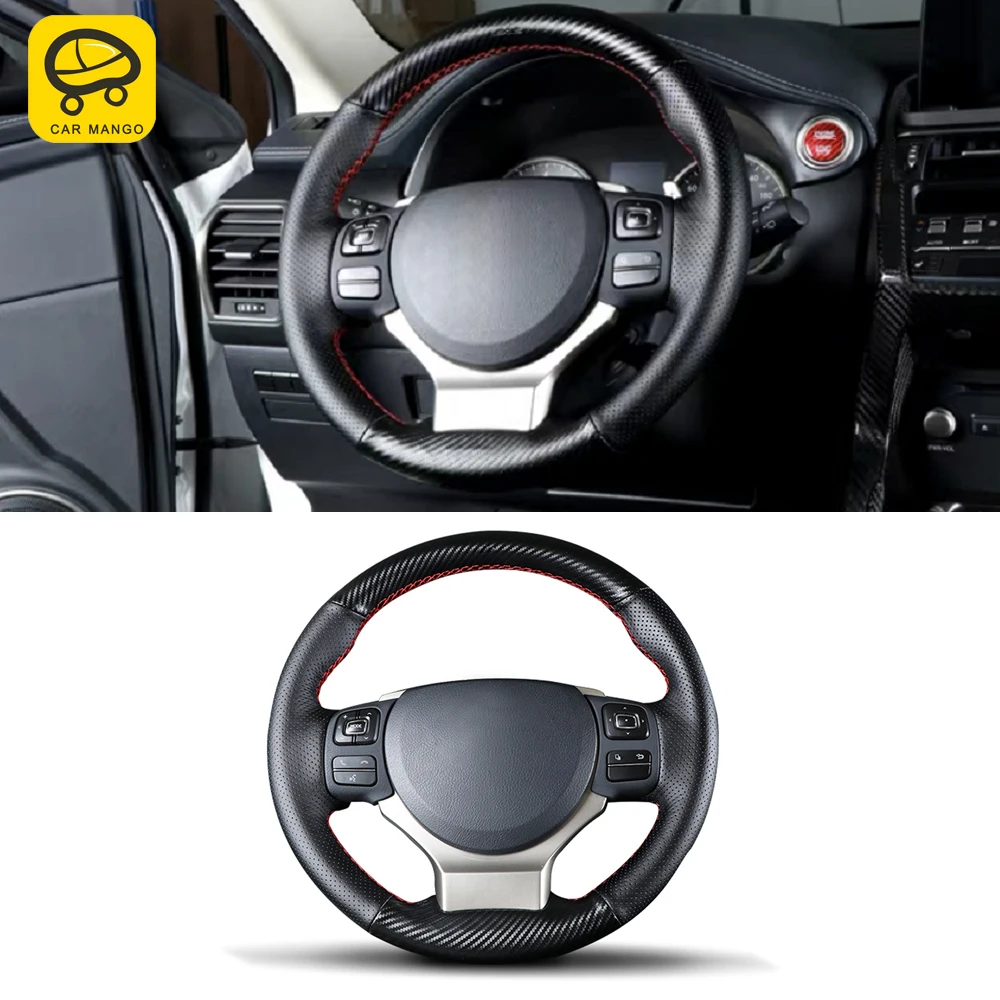 CarManGo For Lexus NX 200 300 300h 2014-2020 Car Accessory Steering Wheel Cover Genuine Leather Trim Sewing DIY Mat Pad Cushion 
CarManGo For Lexus NX 200 300 300h 2014-2020 Car Accessory Steering Wheel Cover Genuine Leather Trim Sewing DIY Mat Pad Cushion