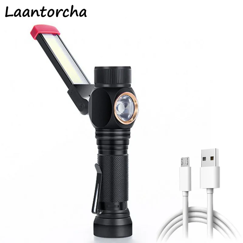 USB Rechargeable Folding Work Light MultiFunction High power led flashlights Ultra Bright Camping torch with COB LED Flashlight
USB Rechargeable Folding Work Light MultiFunction High power led flashlights Ultra Bright Camping torch with COB LED Flashlight