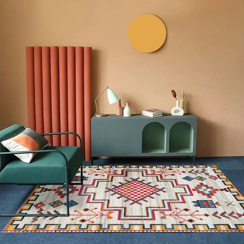 Carpets Persian Vintage Carpet for Living Room Bedroom Mat Non-Slip Area Rugs Absorbent Boho Morocco Ethnic Retro Carpet
Carpets Persian Vintage Carpet for Living Room Bedroom Mat Non-Slip Area Rugs Absorbent Boho Morocco Ethnic Retro Carpet