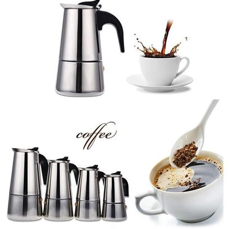 Stainless Steel Coffee Pot Mocha Espresso Latte Percolator Stove Coffee Maker Pot Percolator Drink Tool Cafetiere Latte Stovetop
Stainless Steel Coffee Pot Mocha Espresso Latte Percolator Stove Coffee Maker Pot Percolator Drink Tool Cafetiere Latte Stovetop
