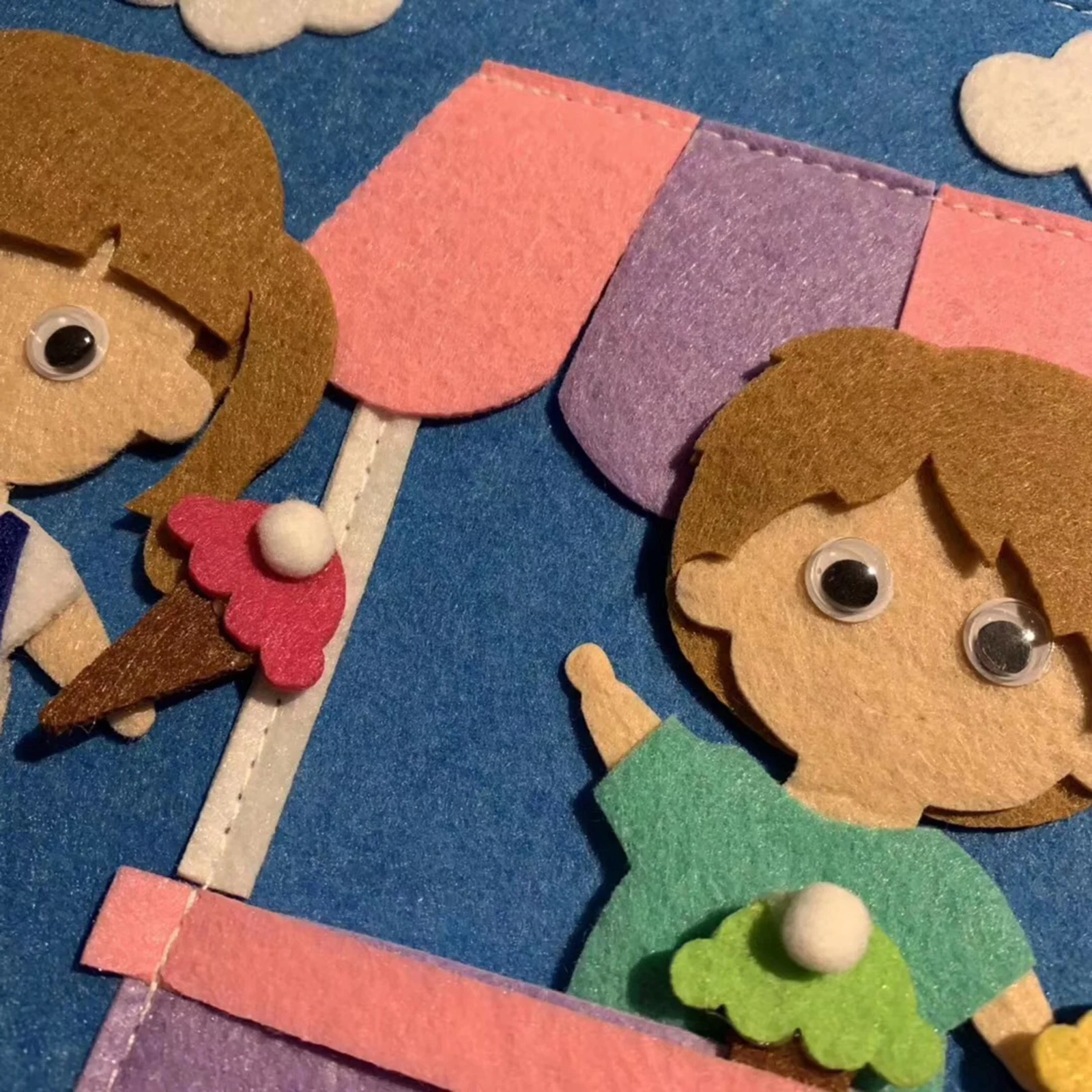 2xFelt тихие книжки для мальчиков и девочек Ультрамягкая детская книжка тканевая на