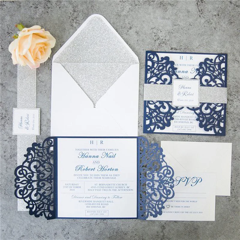Personalized laser cut Bride to be Bridesmaid invite card Anniversary Birthday Party Invitations for wedding guests
Personalized laser cut Bride to be Bridesmaid invite card Anniversary Birthday Party Invitations for wedding guests