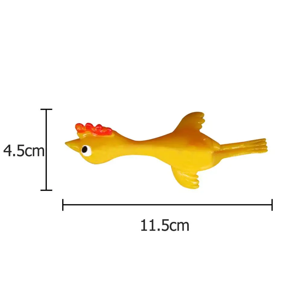 11 5 см Новинка приколы и розыгрыши игрушки смешной смех резиновая курица стрейч