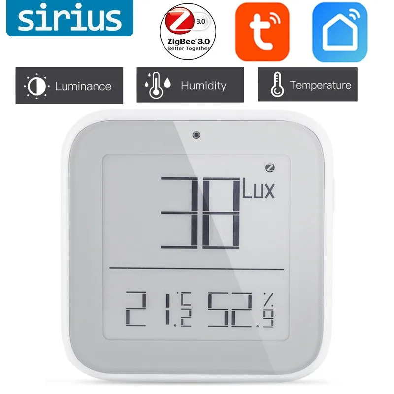 Tuya 3 In 1 Smart Brightness Thermometer Luminance Temperature Humidity Detector Sensor ZigBee 3.0 Smart Life App Remote Control
Tuya 3 In 1 Smart Brightness Thermometer Luminance Temperature Humidity Detector Sensor ZigBee 3.0 Smart Life App Remote Control