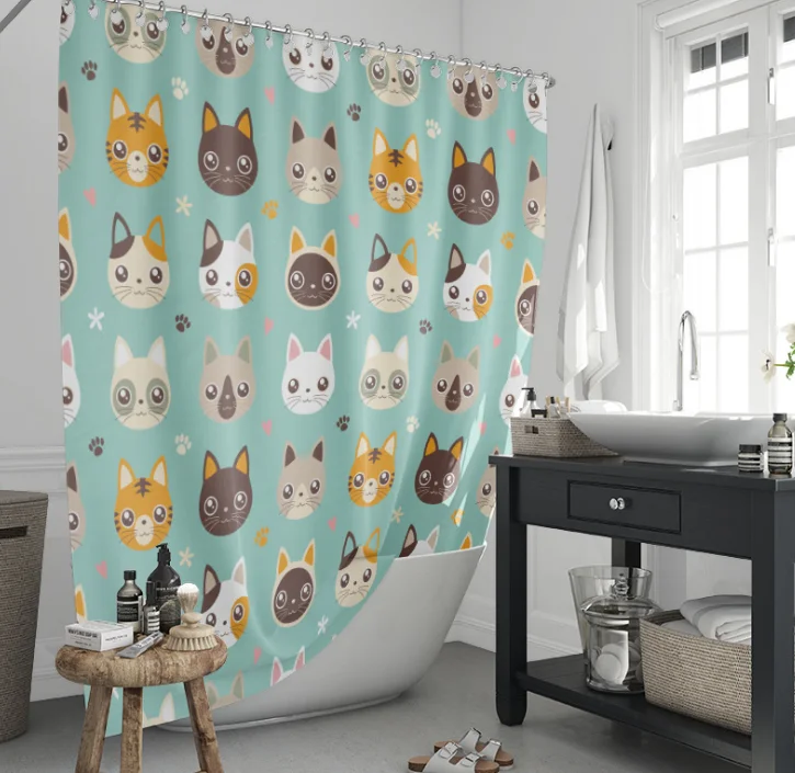 StarBlue-HGS The shower curtain Of Children's Puppy Shower Curtain With Hook Waterproof polyester 90 × 180cm
StarBlue-HGS The shower curtain Of Children's Puppy Shower Curtain With Hook Waterproof polyester 90 × 180cm
