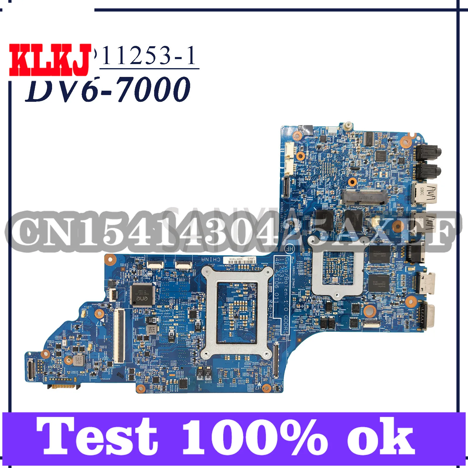 KEFU 11253-1 Laptop motherboard for HP Pavilion DV6-7000 original mainboard GT650M-2GB 682175-001 682175-501
KEFU 11253-1 Laptop motherboard for HP Pavilion DV6-7000 original mainboard GT650M-2GB 682175-001 682175-501