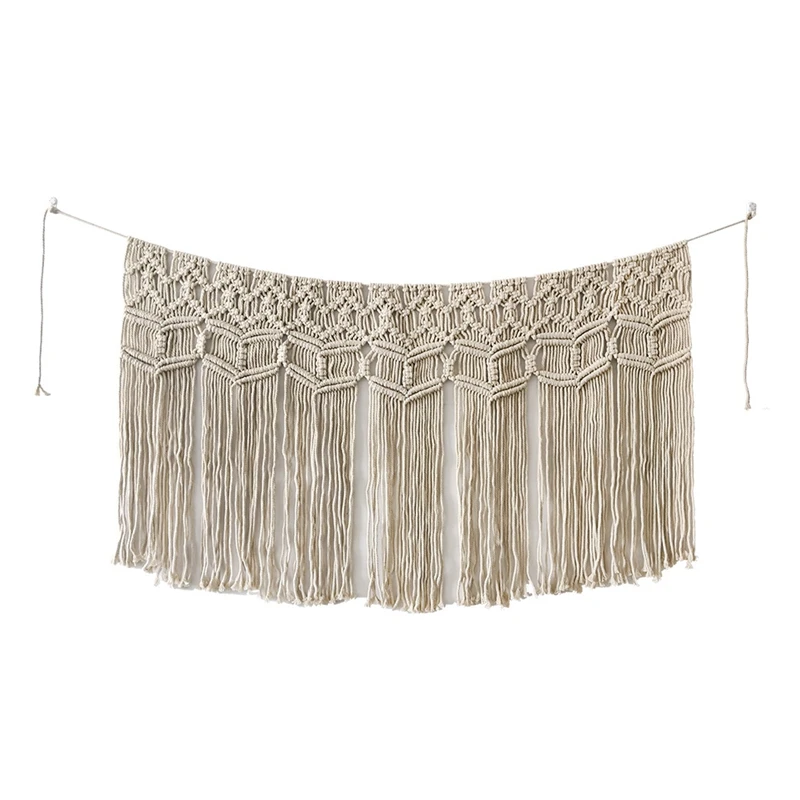 Macrame Wall Hanging, Handwoven Bohemian Cotton Rope Boho Tapestry for Living Room Bedroom Kitchen Home Decor
Macrame Wall Hanging, Handwoven Bohemian Cotton Rope Boho Tapestry for Living Room Bedroom Kitchen Home Decor