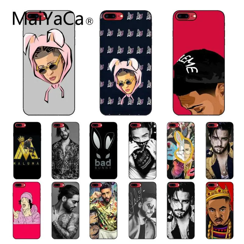 Ad Bunny Maluma Ozuna POP хип хоп рэппер чехол для телефона iPhone 11 Pro XS MAX XR 8 7 6 Plus 5 5S SE 12 mini 12PRO