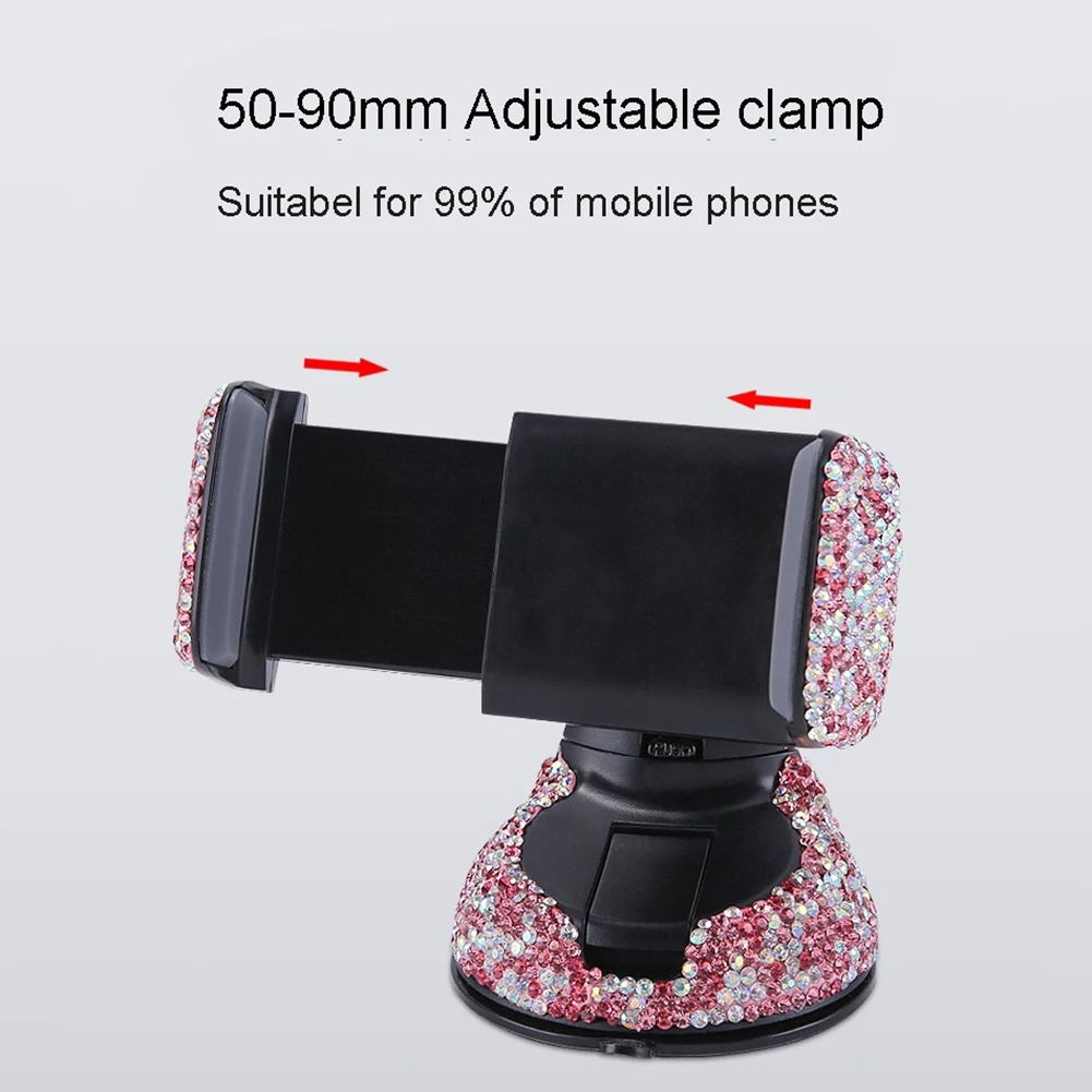 Universal Car Rhinestones Mobile Phone Holder Suction Cup Mobile Phone Holder Navigation Car Bracket Car Interior Supplies
Universal Car Rhinestones Mobile Phone Holder Suction Cup Mobile Phone Holder Navigation Car Bracket Car Interior Supplies