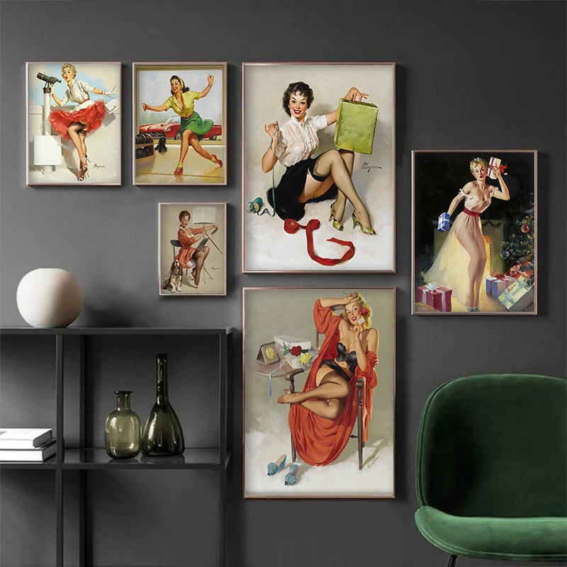 Retro sexy pin up girl illustration poster decoration canvas painting art picture for bar cafe pub home decoration
Retro sexy pin up girl illustration poster decoration canvas painting art picture for bar cafe pub home decoration