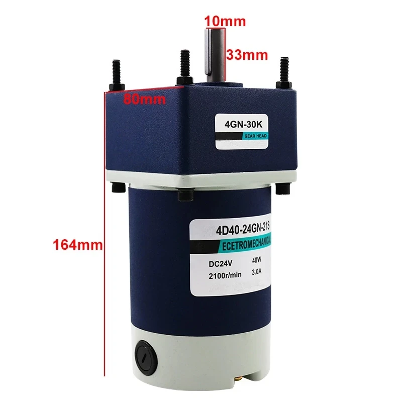 40W Gear Motor Electric DC 12V 24V High Torque Maximum 80KG Slow Speed 10rpm-600rpm Adjustable Reducer Reversed 12 V DIY Engine
40W Gear Motor Electric DC 12V 24V High Torque Maximum 80KG Slow Speed 10rpm-600rpm Adjustable Reducer Reversed 12 V DIY Engine