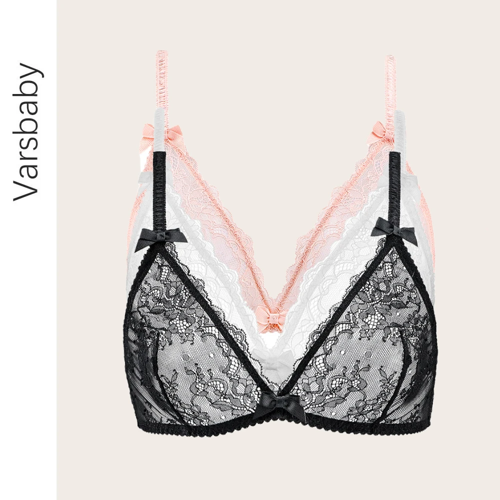 Varsbaby 3 шт./лот сексуальный кружевной бюстгальтер без косточек ультратонкое Прозрачное нижнее белье с бантом модный Удобный бюстгальтер бол...
Varsbaby 3 шт./лот сексуальный кружевной бюстгальтер без косточек ультратонкое Прозрачное нижнее белье с бантом модный Удобный бюстгальтер бол...