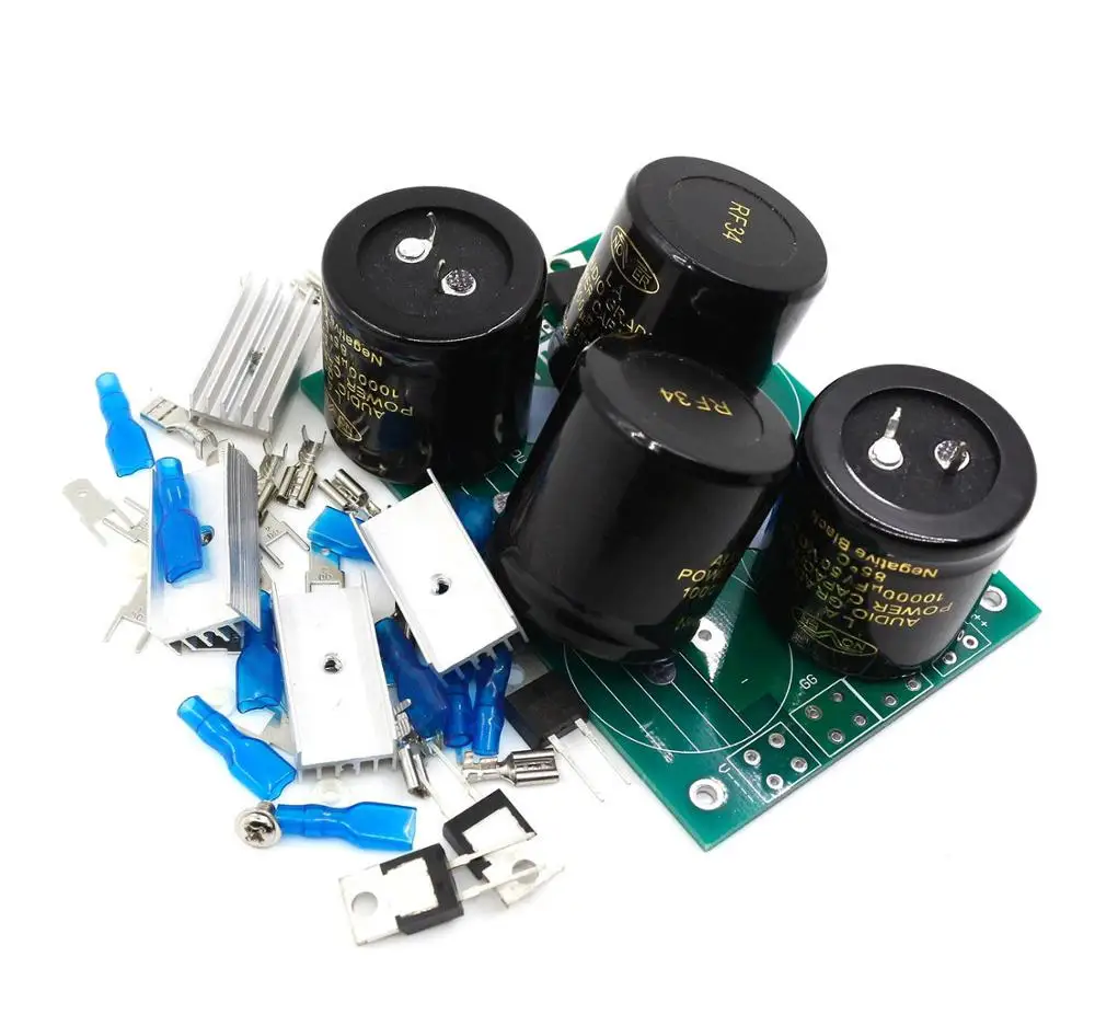Hifi Power supply board / kit 4pcs NOVER 10000uf/50V Capacitors for amplifier | Электроника