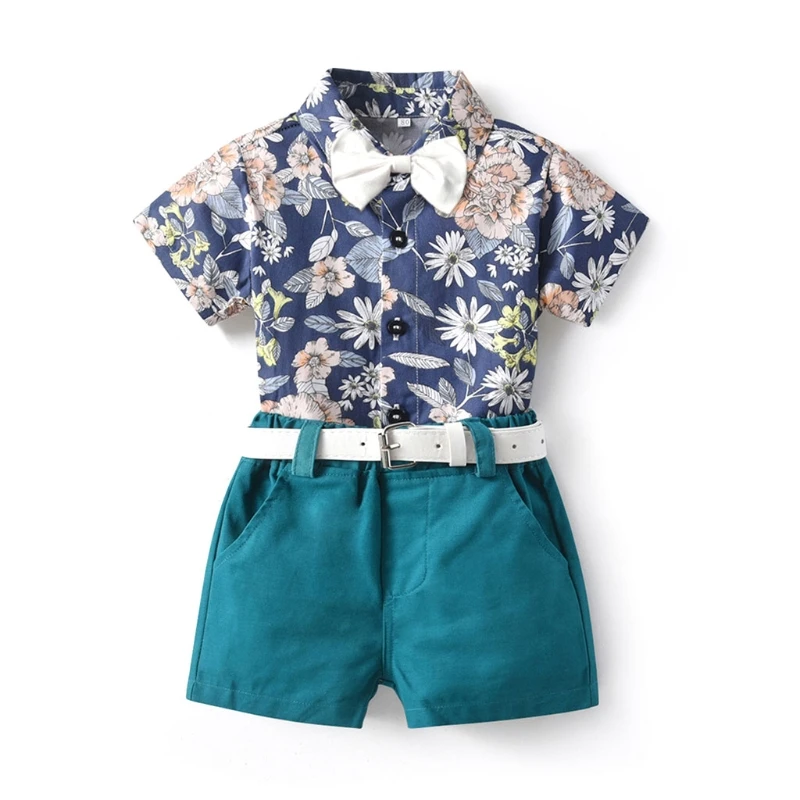 Костюм из 2 предметов для мальчиков, рубашка с коротким рукавом и цветочным принтом + шорты с поясом, летняя одежда для малышей, M3GE, 2 шт./компл.
Костюм из 2 предметов для мальчиков, рубашка с коротким рукавом и цветочным принтом + шорты с поясом, летняя одежда для малышей, M3GE, 2 шт./компл.