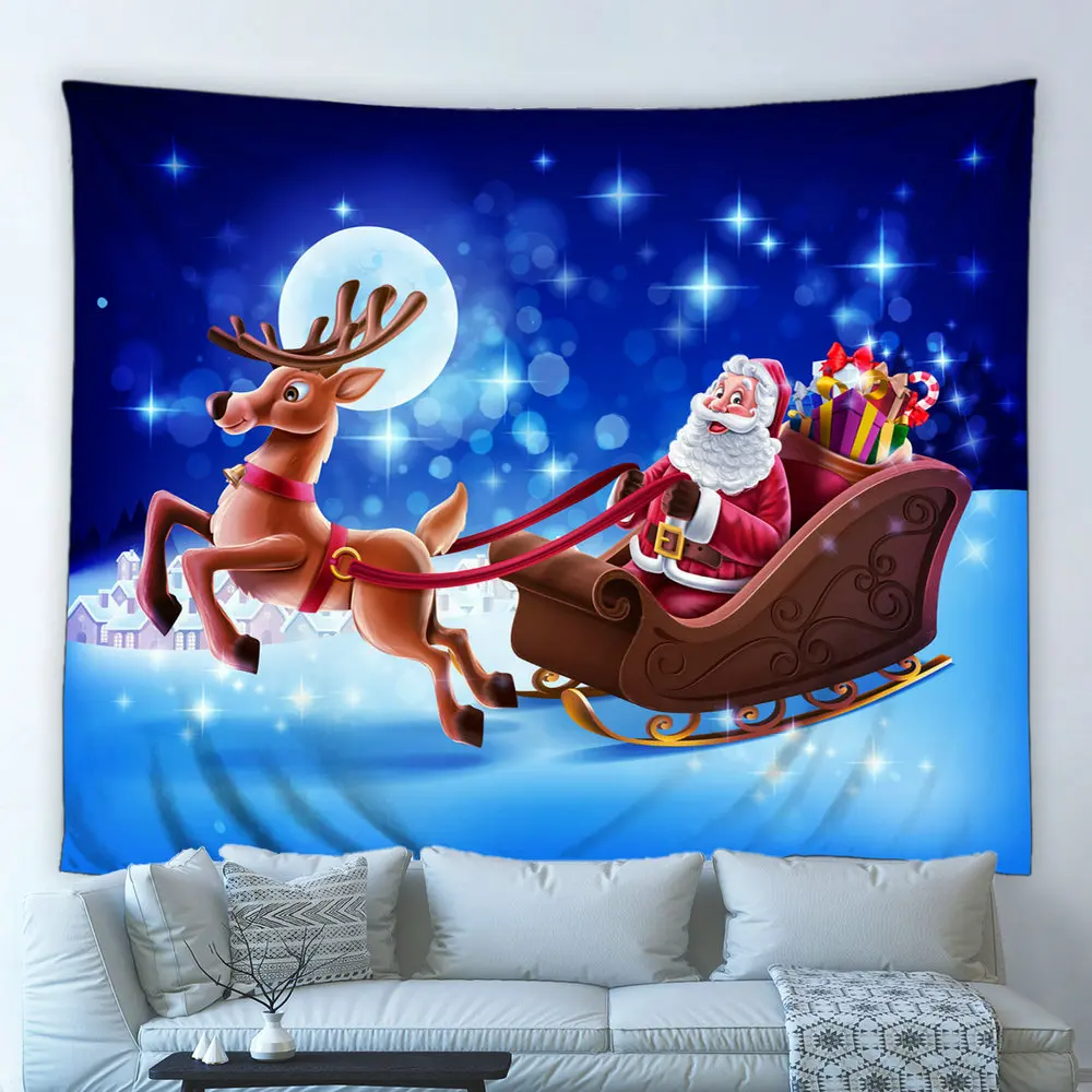 Большой гобелен с надписью "Merry Christmas", мультяшный Санта-Клаус, лось, луна, фон для ночной съемки, подвесная ткань для детской, спальни, домашни...
Большой гобелен с надписью "Merry Christmas", мультяшный Санта-Клаус, лось, луна, фон для ночной съемки, подвесная ткань для детской, спальни, домашни...