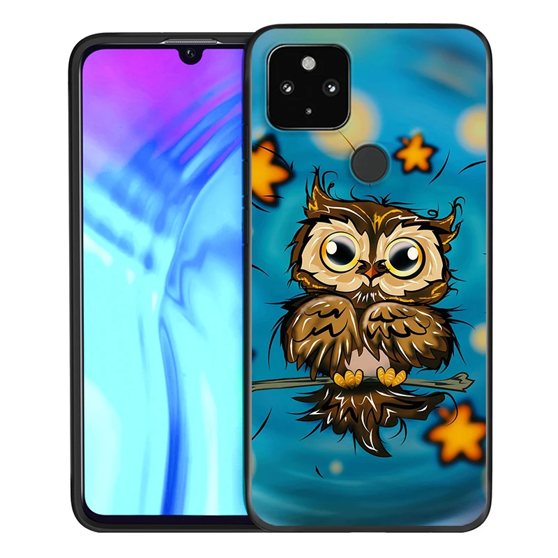 Cute Animal Owl Shockproof Cover for Google Pixel 5 4 4a XL 5G Black TPU Soft Phone Case
Cute Animal Owl Shockproof Cover for Google Pixel 5 4 4a XL 5G Black TPU Soft Phone Case