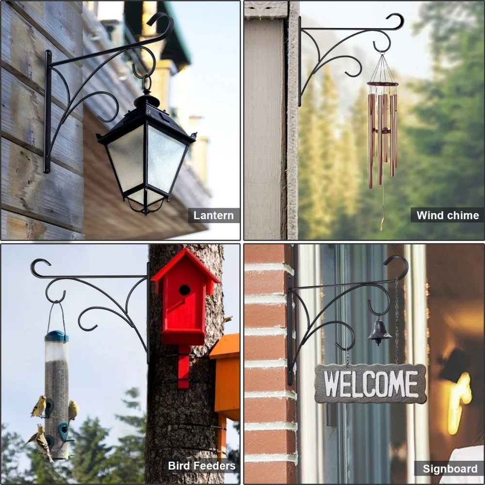 HOMEMAXS 4 Pack Hanging Plant Brackets Wall Mount Iron Hangers Hooks for Hanging Plants Lantern Bird Feeder Wind Chimes (Simple
HOMEMAXS 4 Pack Hanging Plant Brackets Wall Mount Iron Hangers Hooks for Hanging Plants Lantern Bird Feeder Wind Chimes (Simple