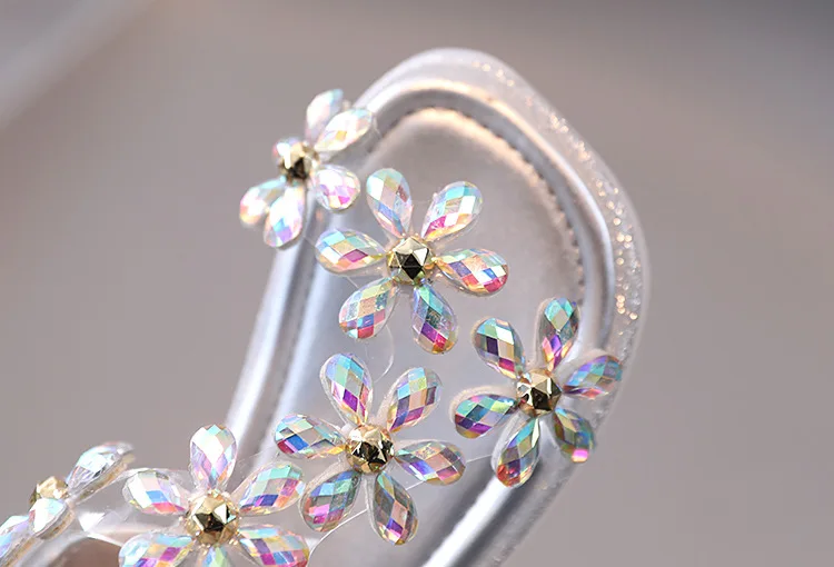 Rhinestone Flower Princess Sandals 2021 Summer New Children's Shoes Girl Soft-soled Non-slip Beach Shoes Sweet for Party Flats
Rhinestone Flower Princess Sandals 2021 Summer New Children's Shoes Girl Soft-soled Non-slip Beach Shoes Sweet for Party Flats