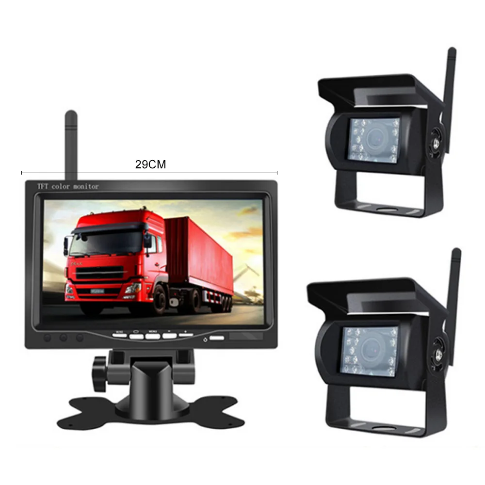 7 Inch Car Infrared Monitor Backup Camera Kit Wireless Reversing 18 LED Camera Waterproof TFT LCD Monitor For Truck Bus
7 Inch Car Infrared Monitor Backup Camera Kit Wireless Reversing 18 LED Camera Waterproof TFT LCD Monitor For Truck Bus