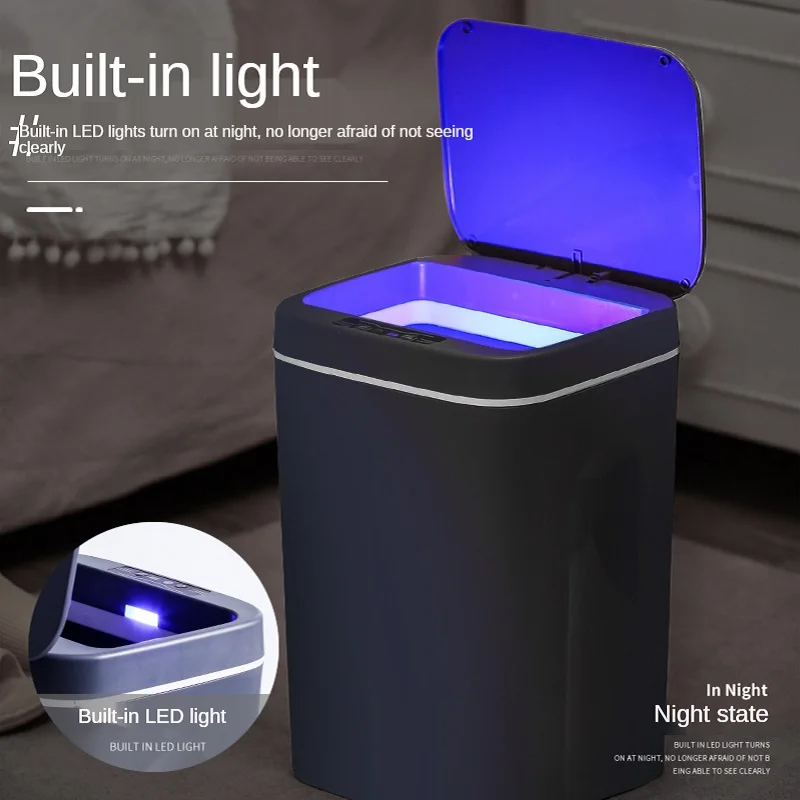 12L Bathroom Trash Can Smart Press Induction USB Charging With Light Waterproof Trash Can Accessories Toilet Household Products
12L Bathroom Trash Can Smart Press Induction USB Charging With Light Waterproof Trash Can Accessories Toilet Household Products