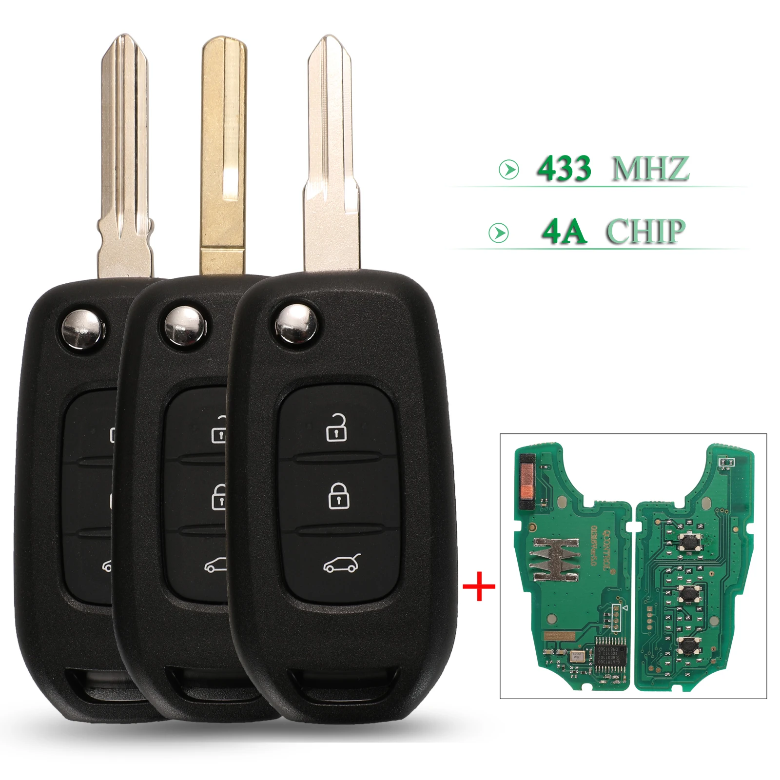 Bilchave 10pcs For Renault Sandero Dacia Logan Lodgy Dokker Duster 3 Buttons 433Mhz 4A Chip Remote Car Key VAC102 HU136te Blade
Bilchave 10pcs For Renault Sandero Dacia Logan Lodgy Dokker Duster 3 Buttons 433Mhz 4A Chip Remote Car Key VAC102 HU136te Blade