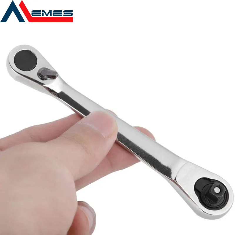 Mini 1/4 inch Double Ended 2 in 1 Mini Socket Ratchet Wrench Rod Screwdriver Handle Tool 72 Teeth Fast Small Universal Wrench
Mini 1/4 inch Double Ended 2 in 1 Mini Socket Ratchet Wrench Rod Screwdriver Handle Tool 72 Teeth Fast Small Universal Wrench