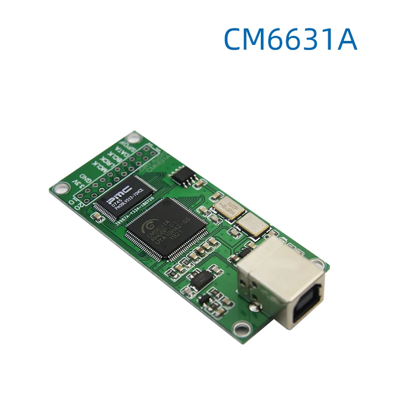 CM6631A USB к I2S цифровой интерфейс асинхронный usb карта аудио модуль 384 кГц для DAC ak4497