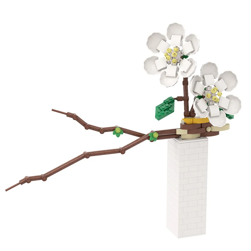 MOC Orchid Bonsai Plant Potted White Cyan Building Blocks Vase Blossom Ornaments Creativity Home Decoration Toys Children Gifts
MOC Orchid Bonsai Plant Potted White Cyan Building Blocks Vase Blossom Ornaments Creativity Home Decoration Toys Children Gifts