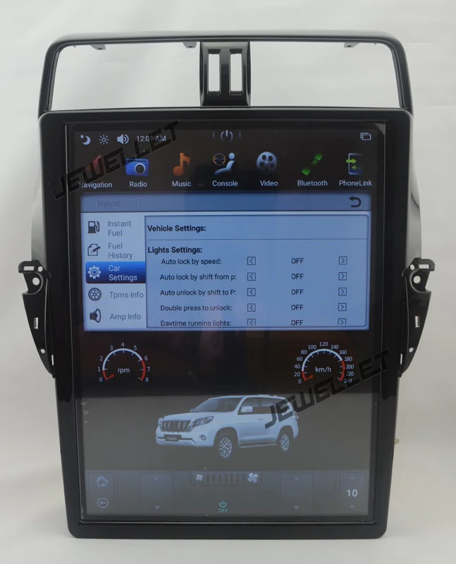 17" tesla style vertical screen android 9.0 Six core Car GPS radio Navigation for Toyota Land Cruiser Prado 2018
17" tesla style vertical screen android 9.0 Six core Car GPS radio Navigation for Toyota Land Cruiser Prado 2018