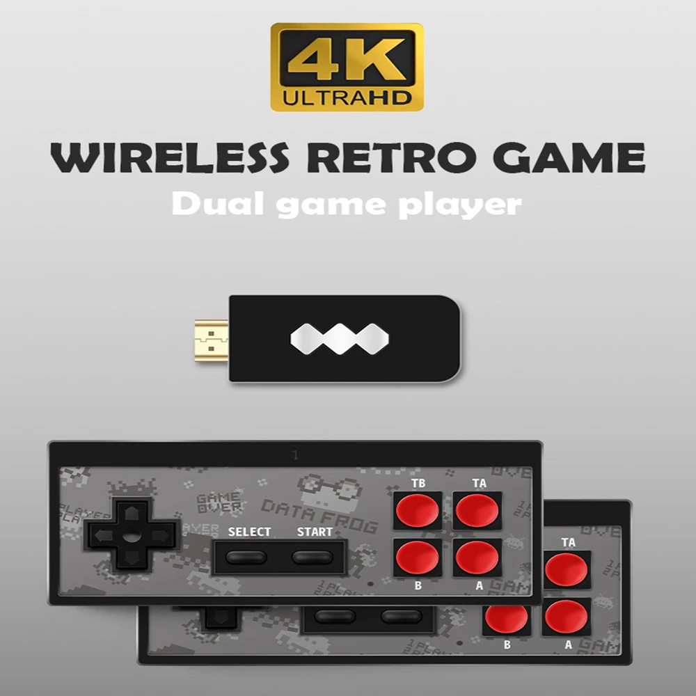 4K Video Game Console Built in 1400Classic Games Mini Retro Console Wireless Controller Output Dual Players
4K Video Game Console Built in 1400Classic Games Mini Retro Console Wireless Controller Output Dual Players