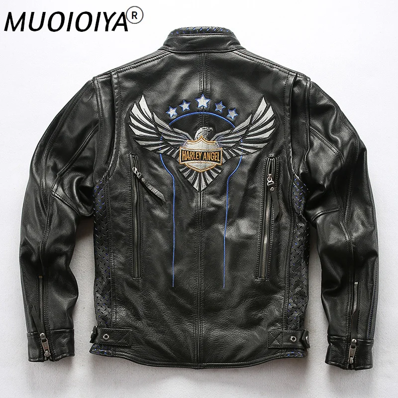Заводская Новинка 2021, Мужская мотоциклетная куртка Leatehr, модные байкерские зимние куртки из плотной воловьей кожи высокого качества с вышив...
Заводская Новинка 2021, Мужская мотоциклетная куртка Leatehr, модные байкерские зимние куртки из плотной воловьей кожи высокого качества с вышив...