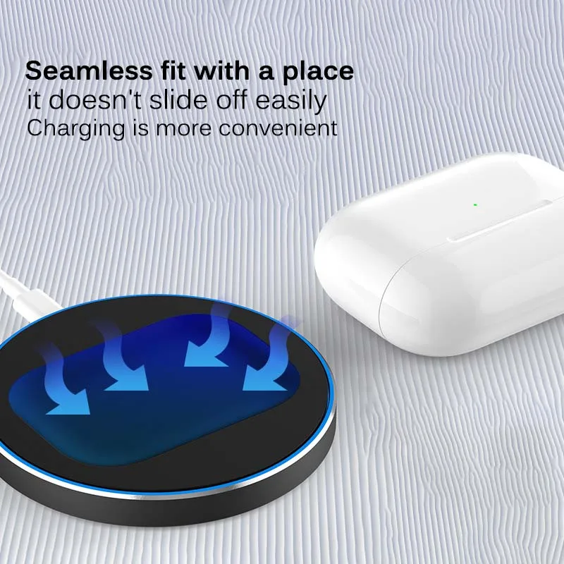 Беспроводное зарядное устройство Qi 3 Вт для Airpods 2 Pro Bluetooth-наушники в 1