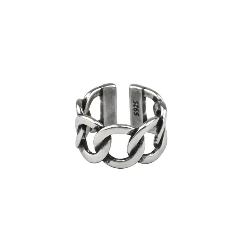 925 Sterling Silver Rings for Women Chain Vintage Wedding Trendy Jewelry Large Adjustable Antique Rings Anillos
925 Sterling Silver Rings for Women Chain Vintage Wedding Trendy Jewelry Large Adjustable Antique Rings Anillos