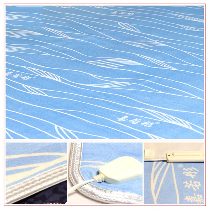 Electric Heated BlanketWarm Heater Bed Thermostat Soft Mattress Water Heating Blanket Warmer Heater Carpet Waterproof 150*180
Electric Heated BlanketWarm Heater Bed Thermostat Soft Mattress Water Heating Blanket Warmer Heater Carpet Waterproof 150*180