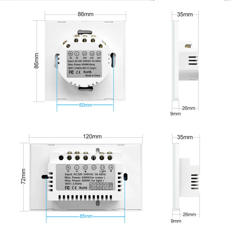 Tuya Smart WiFi Roller Shutter Curtain Light Switch For Electric Motorized Blinds Via Smart Life Control With Alexa Google Home
Tuya Smart WiFi Roller Shutter Curtain Light Switch For Electric Motorized Blinds Via Smart Life Control With Alexa Google Home