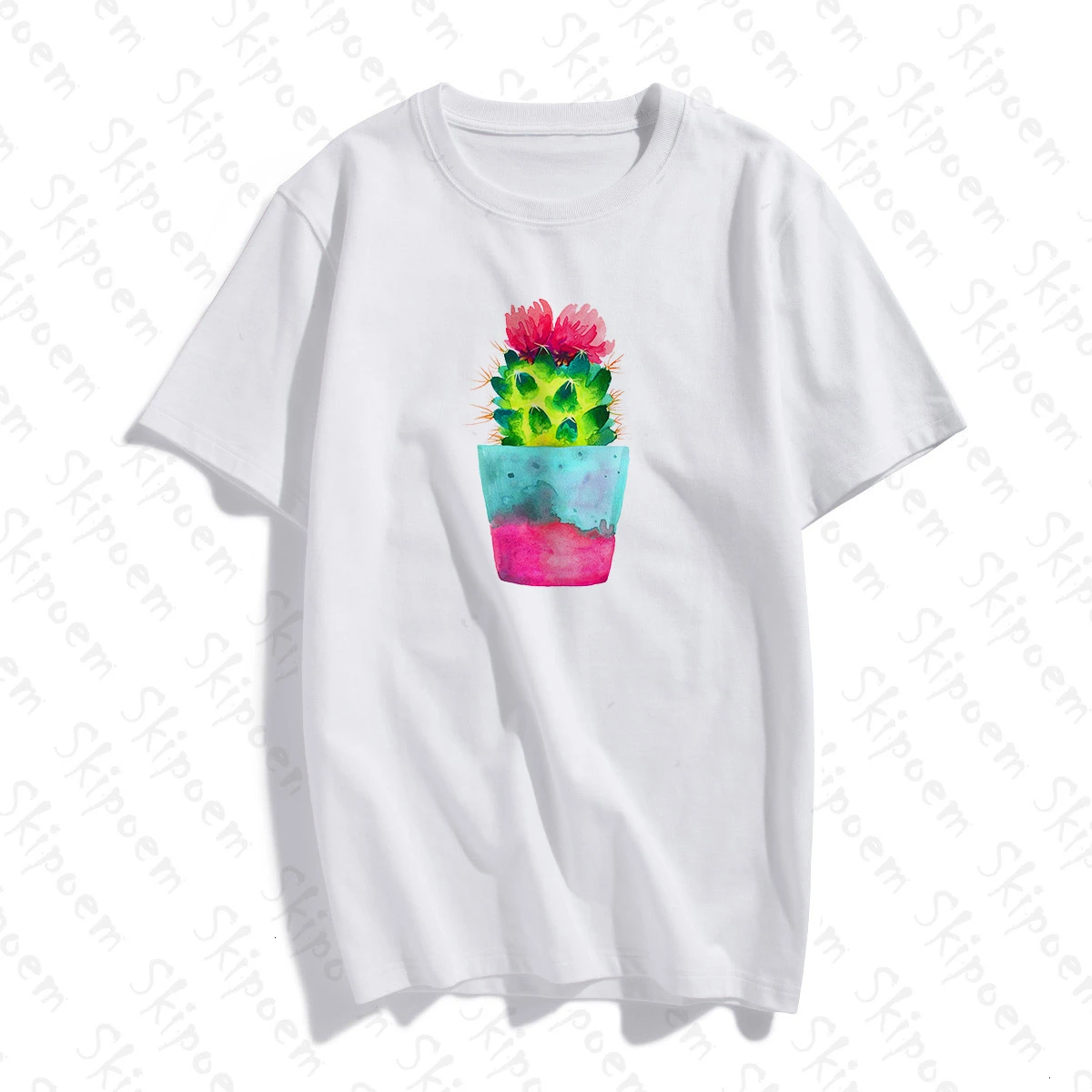 Кактус с зеленым растением, в горшке, Женская Футболка Harajuku Kawaii с коротким рукавом размера плюс, уличная одежда
Кактус с зеленым растением, в горшке, Женская Футболка Harajuku Kawaii с коротким рукавом размера плюс, уличная одежда